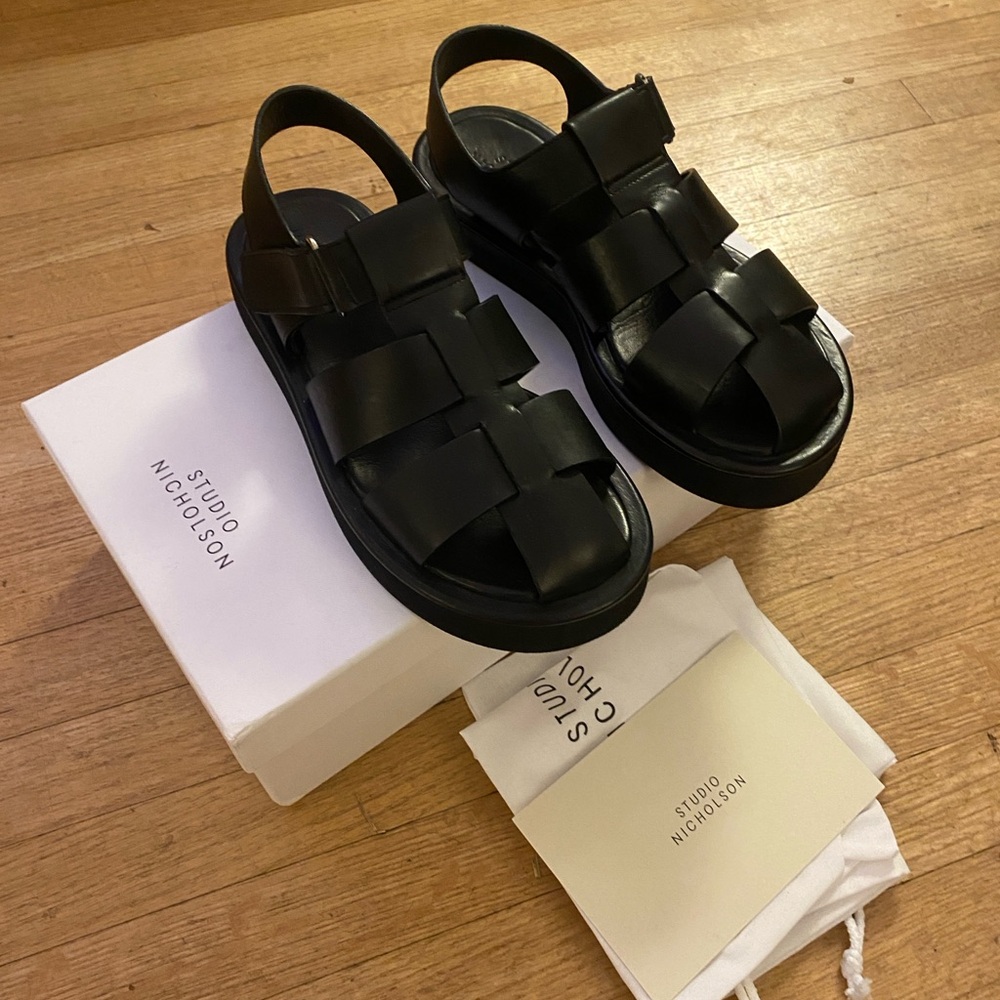 Studio Nicholson Black Women's Sandals